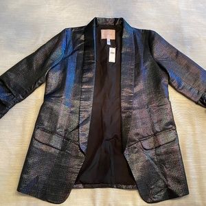 Anthropology metallic blazer